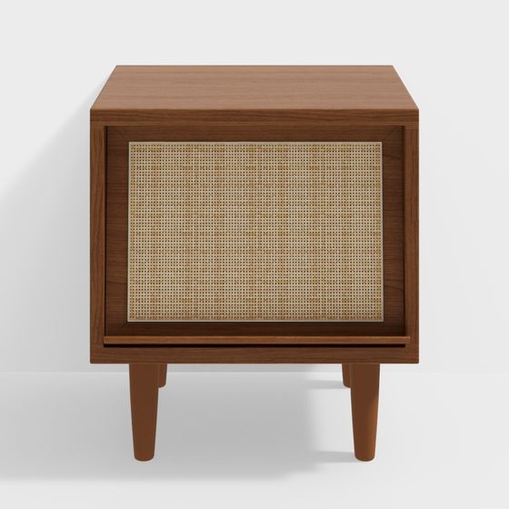 Tủ Đầu Giường Gỗ Đan Mây