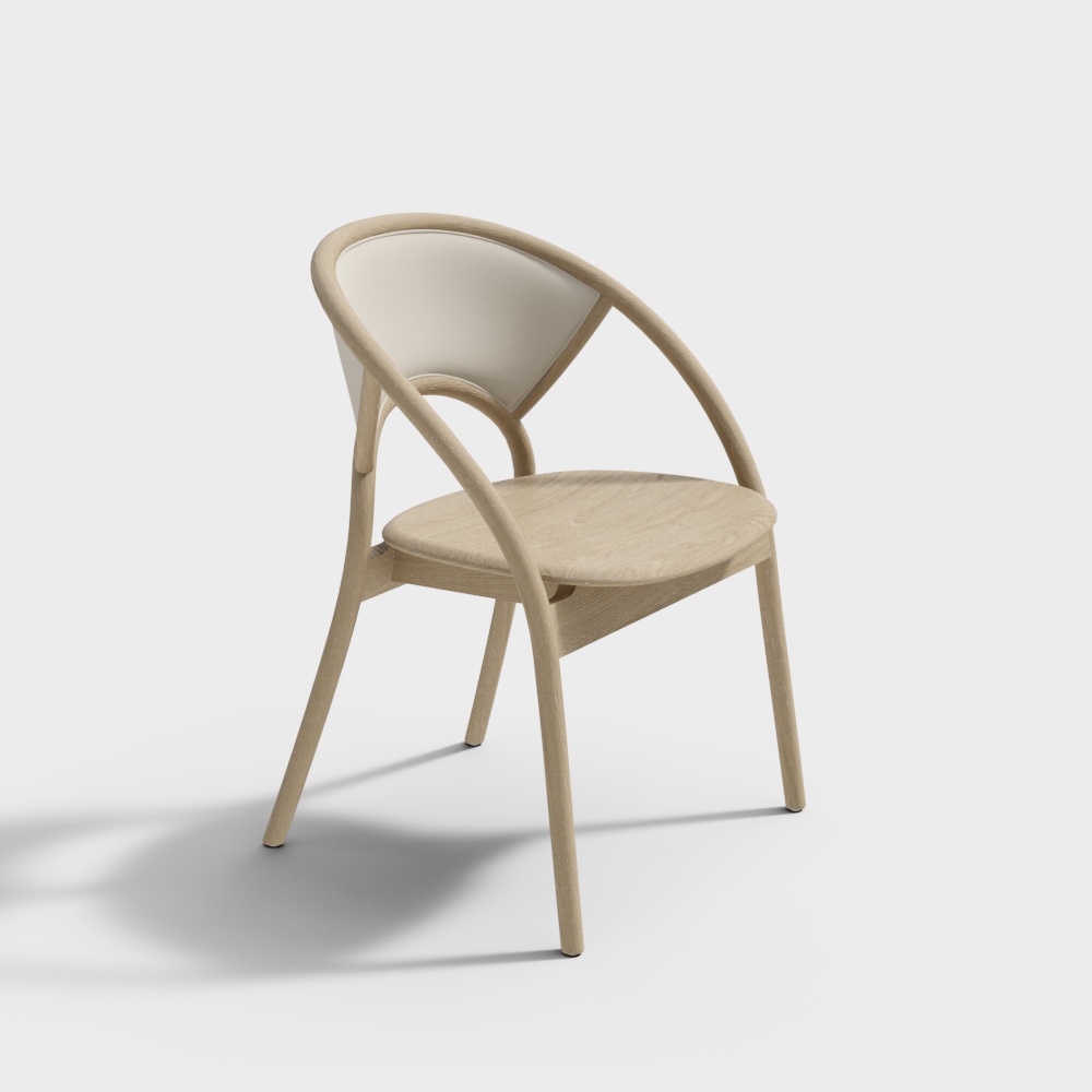 Sedia Doppio Arco in Legno Naturale