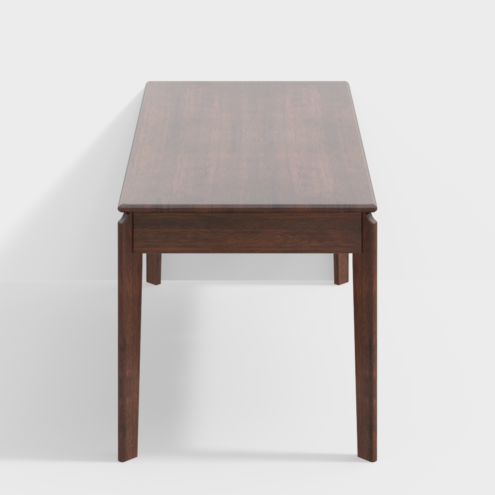 ホワイトアッシュ材収納付きワークデスク