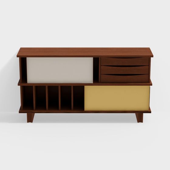 Boxwood Sliding Door Sideboard