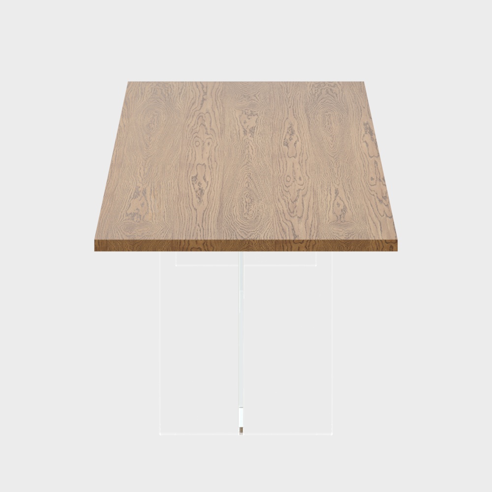 Акриловый деревянный обеденный стол