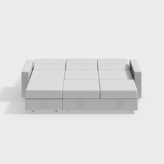 Modern Low-Poly Sofa 3D Model