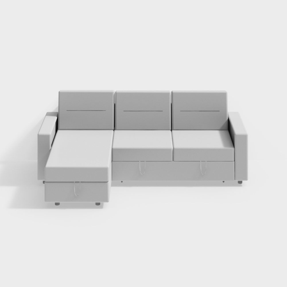 2a. Gill L-Shaped Sofa Bed Closed