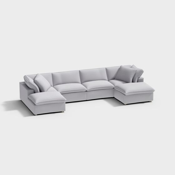 Urban Comfort Sofa 3D model
