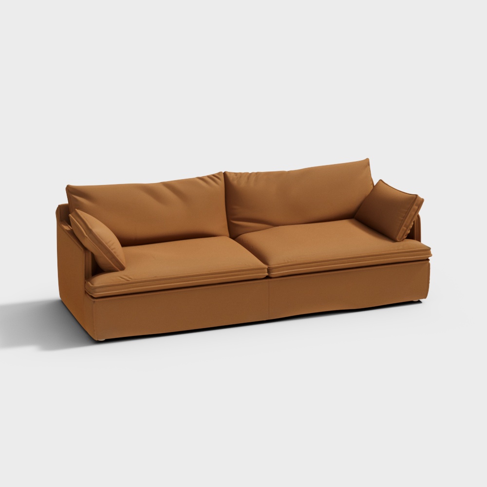Cloud Leather Track Arm Sofa