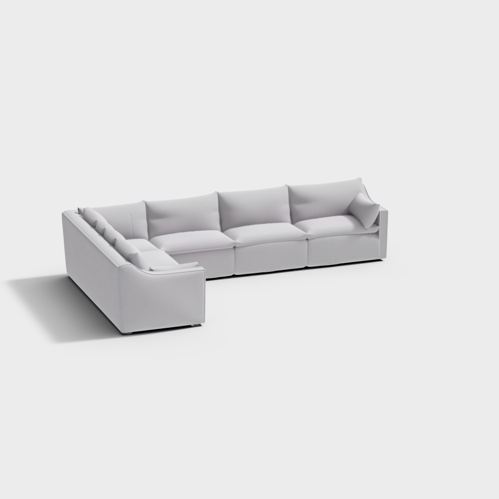 Cloud Modular Slope Arm Left-Arm L-Sectional