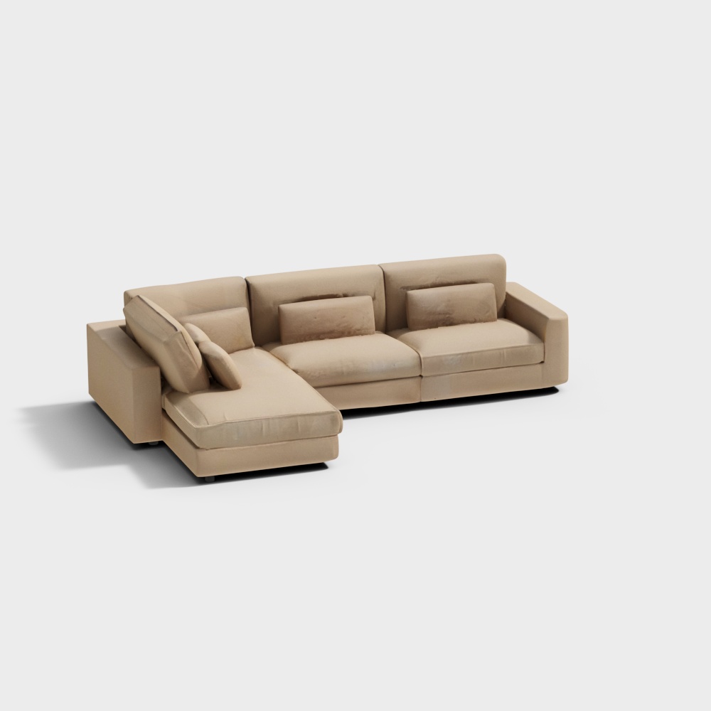 Lugano 4-piece Left-Arm L-Sectional with Open Chaise