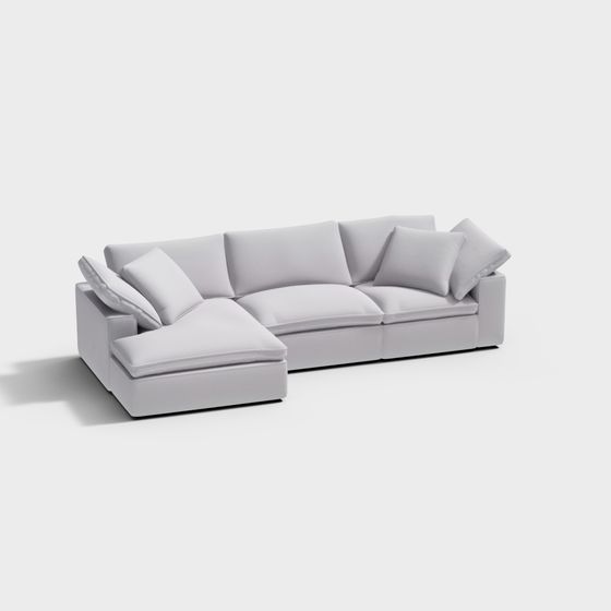 Urban Comfort 3D Model Sofa Design