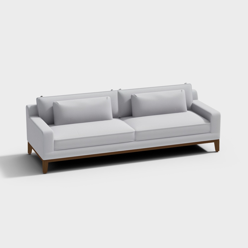 Italia Track Arm Sofa - Oak Base