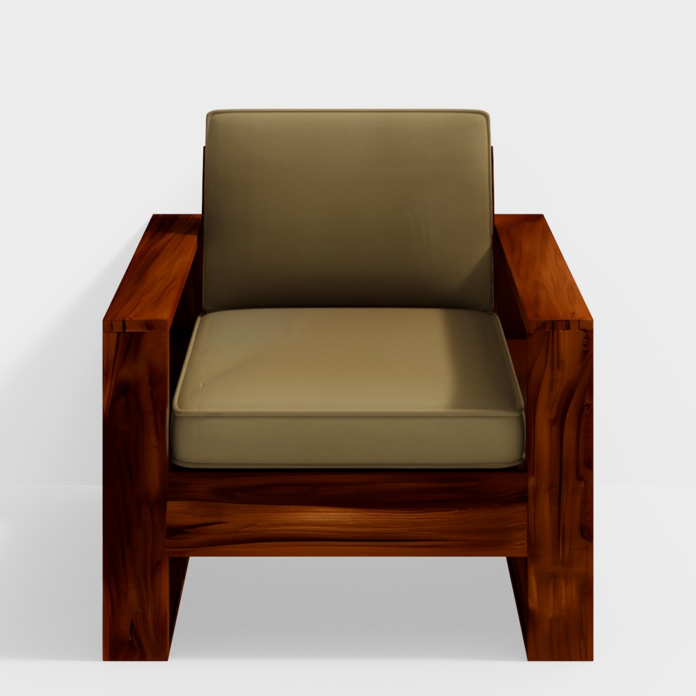 Winster 1 Seater Wooden Sofa