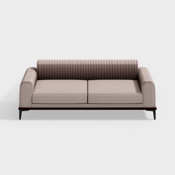 Contemporary Low-Poly Sofa 3D Model