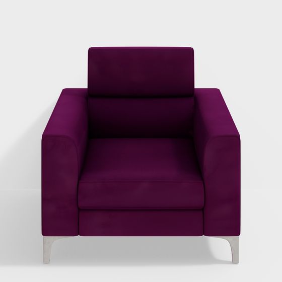 Elegant Urban Sofa 3D model for Modern Spaces