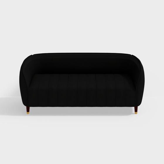Curve Comfort Sofa 3D model for Stylish Interiors