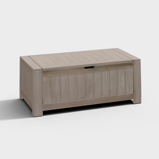 Stylish Low-Poly Storage Box 3D model