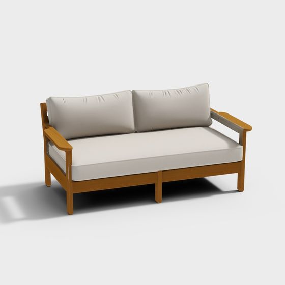 Modern Minimalist 3D Sofa Model