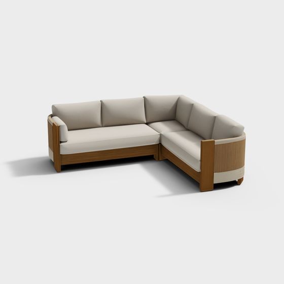 ポルト屋外3ピースL字型セクショナル