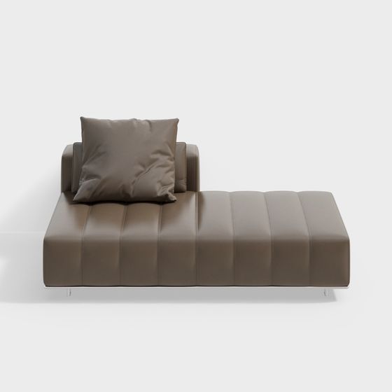 Elegant Low-Polygon Sofa 3D model