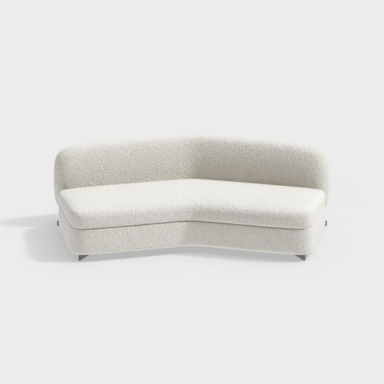 Unique Curved Sofa 3D model for Modern Interiors