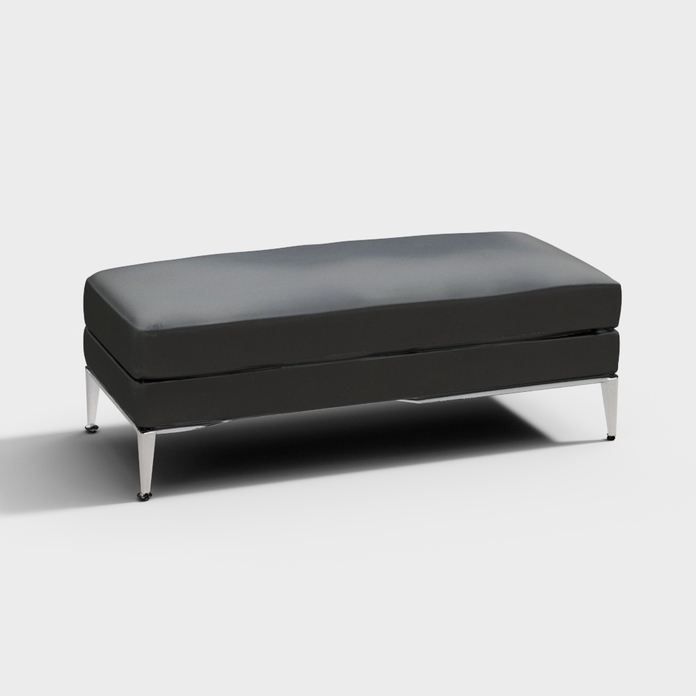 Italia Coffee Ottoman - Metal Base