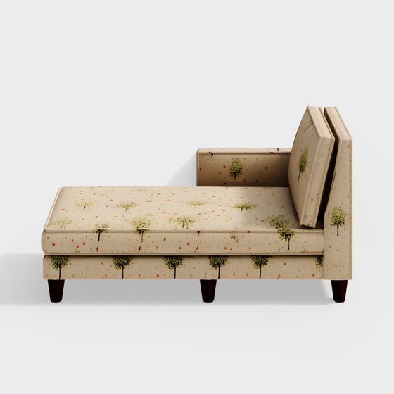 Chic Low-Polygon Sofa 3D model for Cozy Interiors