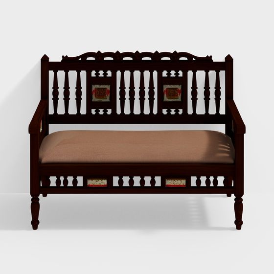 Classic Wooden Chair 3D Model