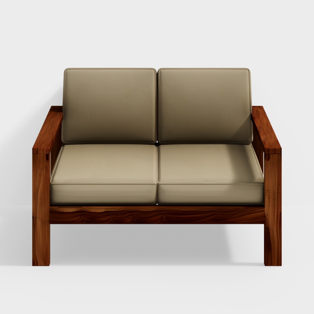 Haven 2 Seater Sheesham Wood Sofa