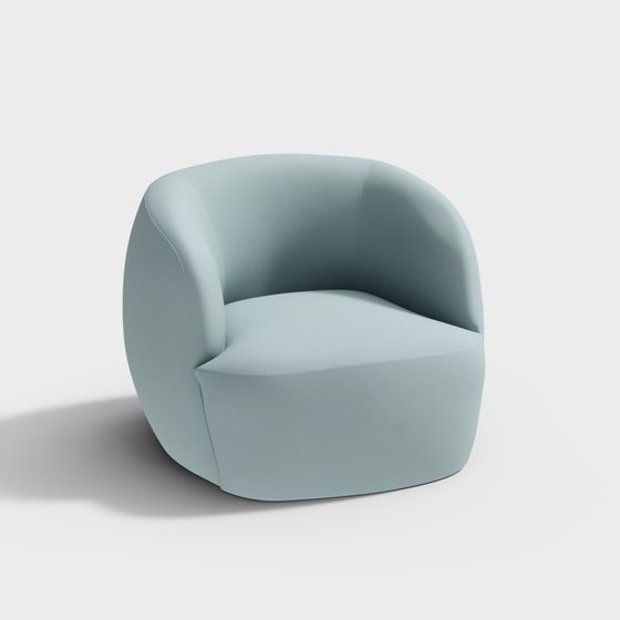 Кресло-качалка Гвенет из светло-голубого бархата от goop