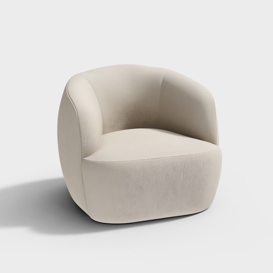 Cozy Curves Sofa Chair 3D model