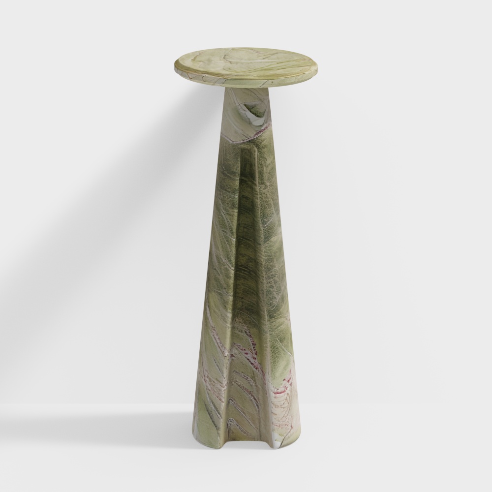Ciccio Green Marble Side Table