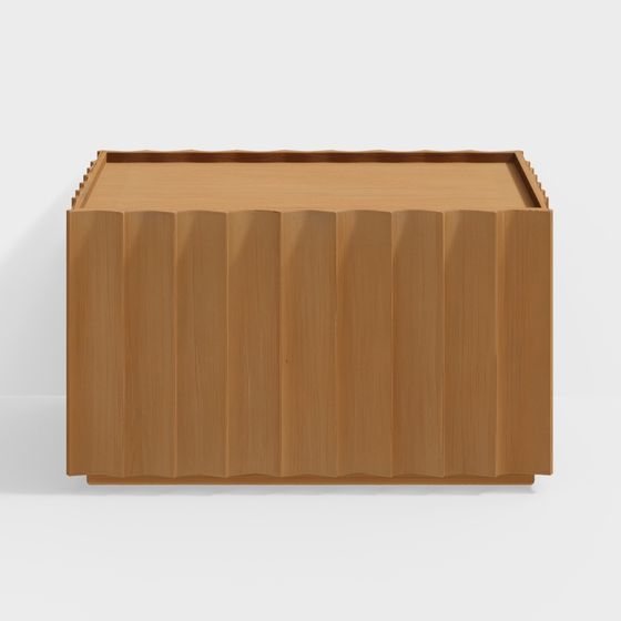 巴爾多波浪形橡木櫃