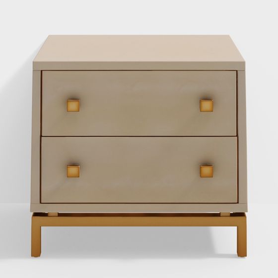 Urban Elegance Nightstand 3D model for Modern Spaces
