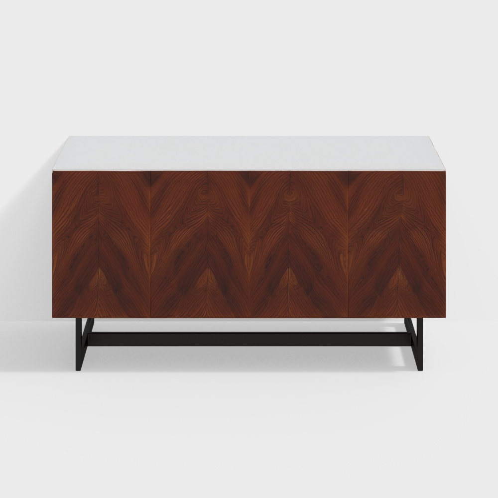Suspend Walnut Wood Media Console