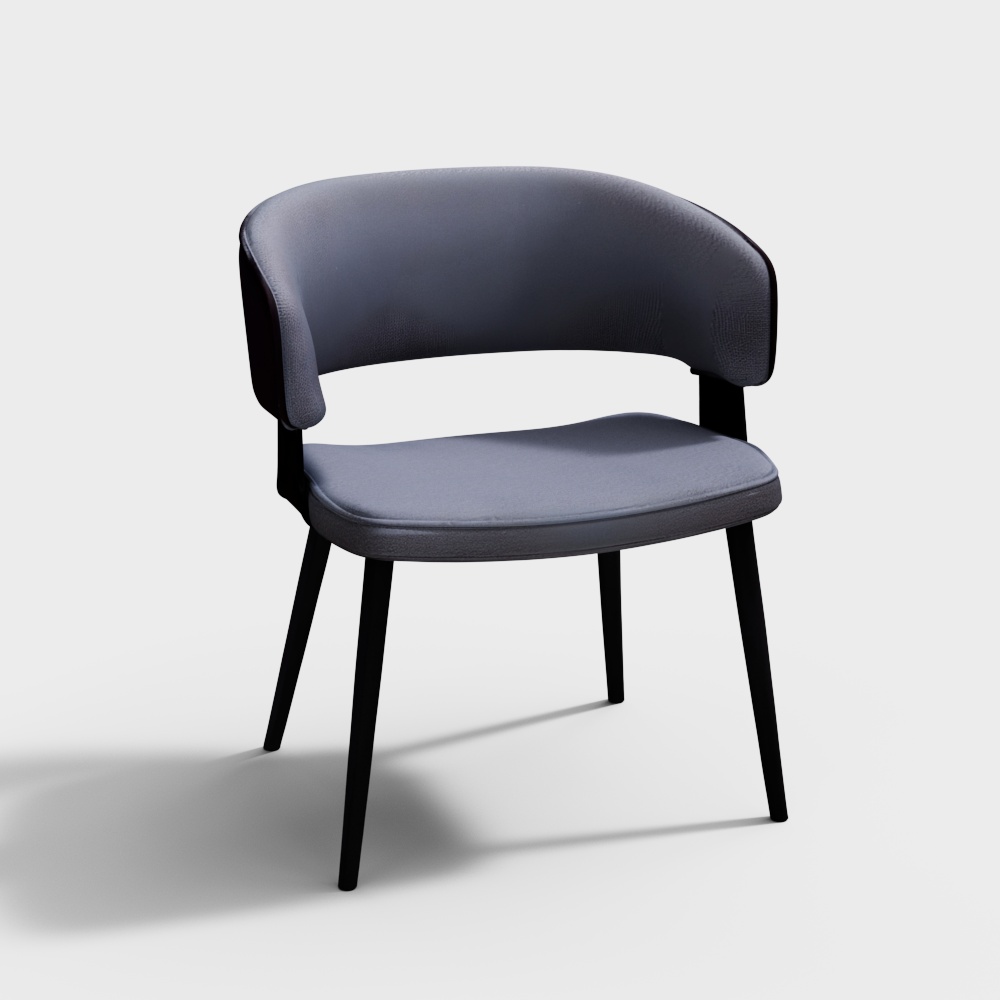 Rolf Modern Dining Chair with Tapered Legs
