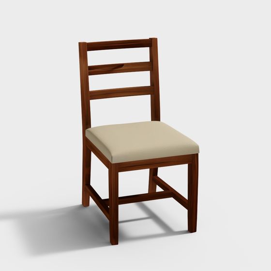 Elegant Minimalist Chair 3D model