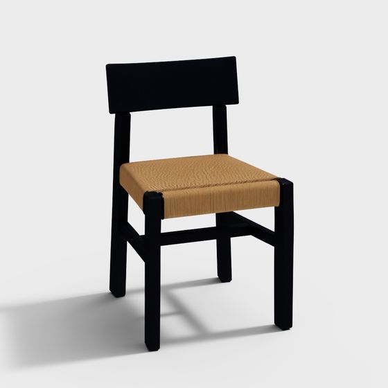 Sedia da pranzo in carbone Dunewood