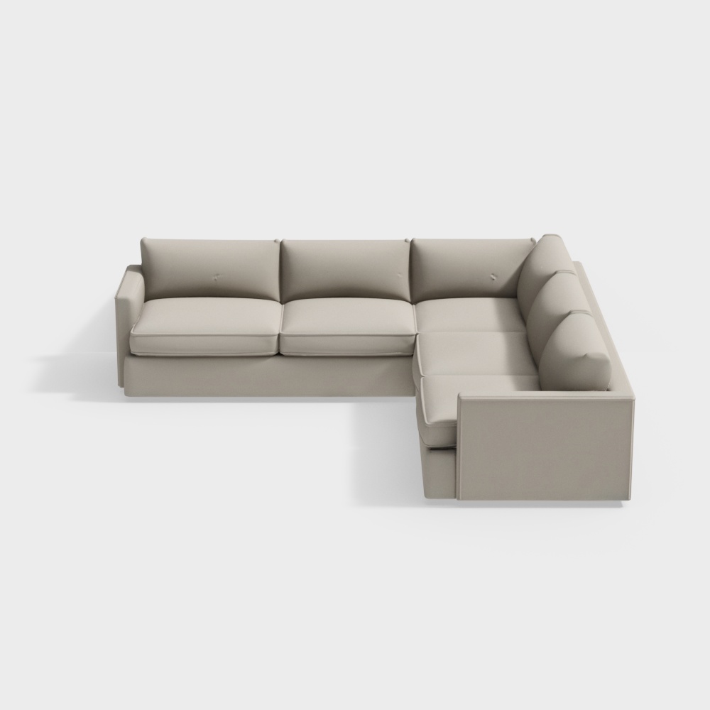 Lounge 3-Piece L-Shaped Sectional Sofa
