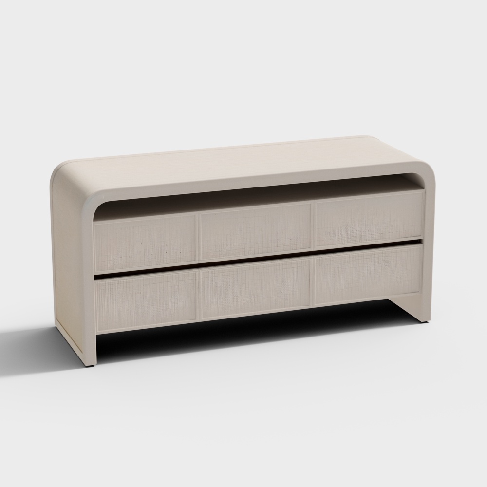 Rica Grasscloth 6-Drawer Dresser