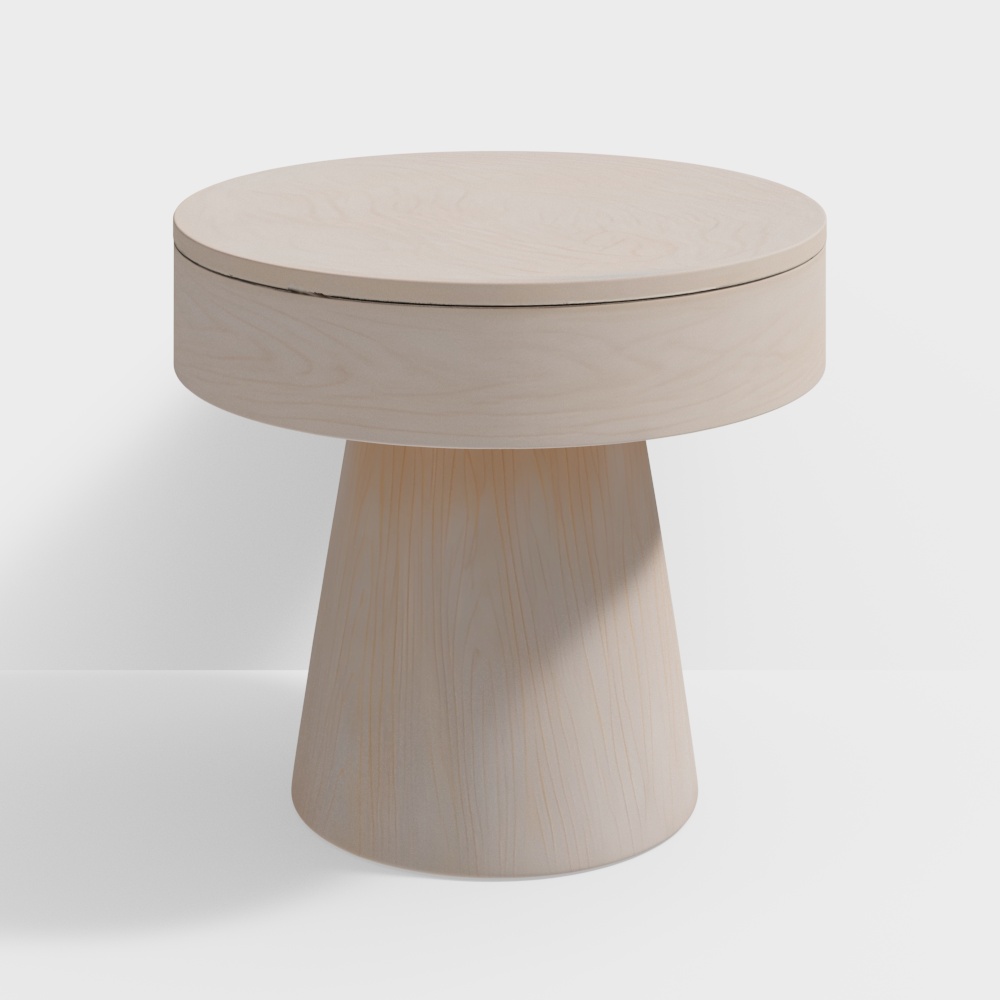 Прикроватная тумбочка Willy из побеленного дерева в исполнении Leanne Ford