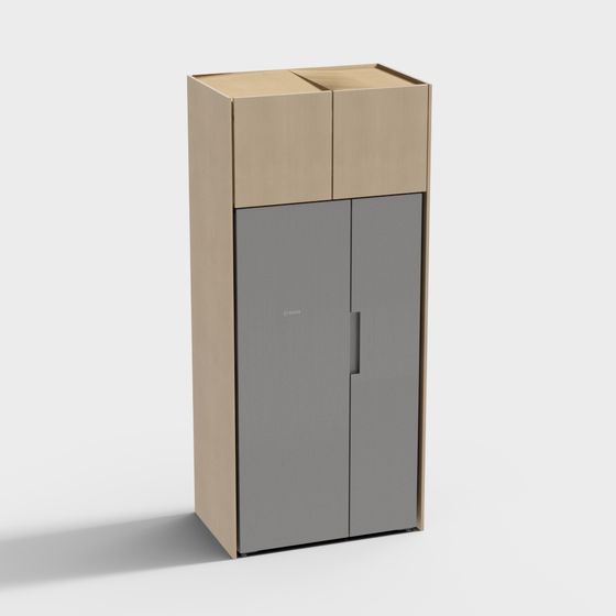 Urban Storage Cabinet 3D model for Modern Spaces