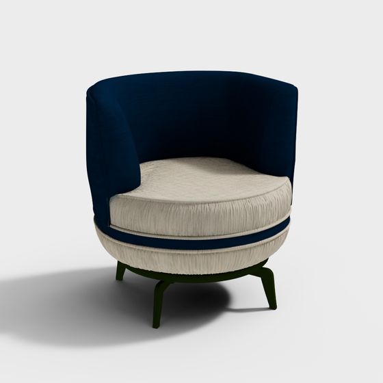 Hasini 360 degree Revolving Lounge Chair with cush