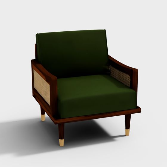 Mid-Century Modern Armchair 3D model