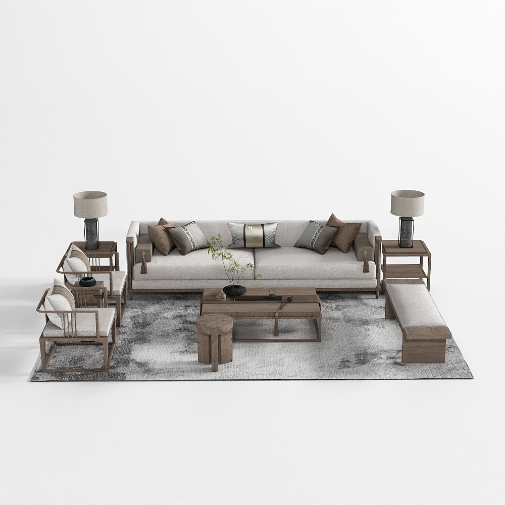 New Chinese-style Sofa Set