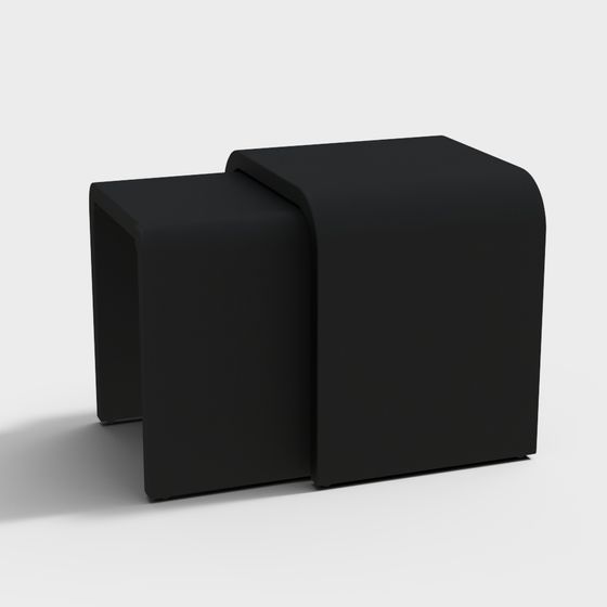 Urban Edge Bench Modern Minimalist 3D model