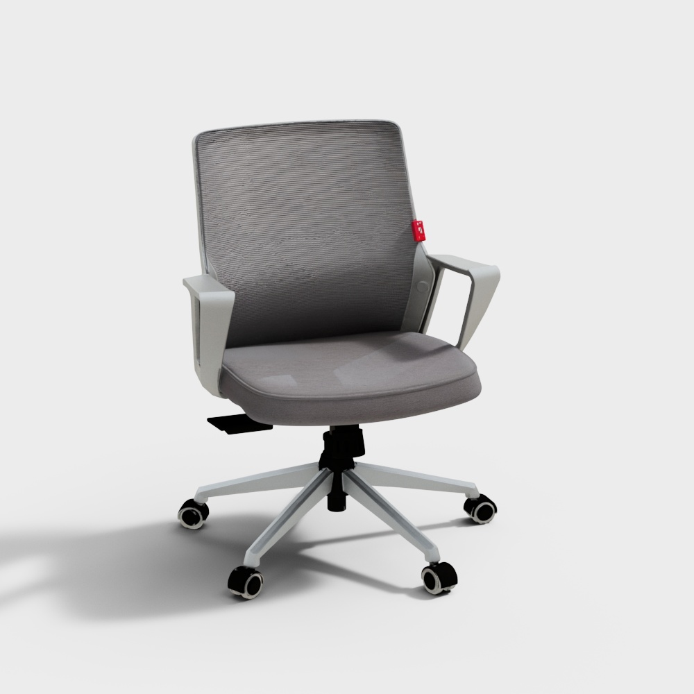 Silla Alpha Gris con Respaldo Medio