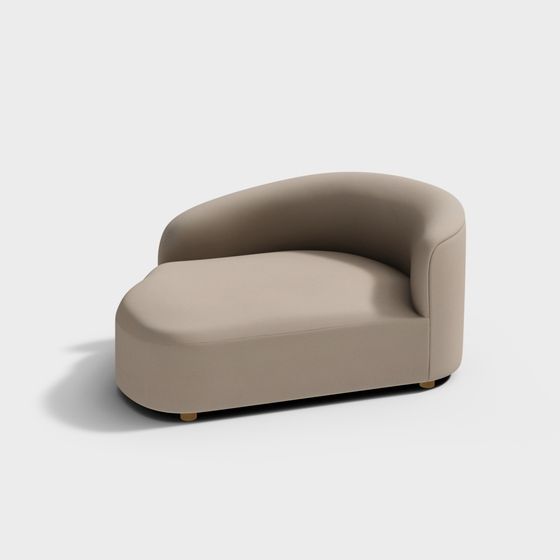 Modern Curved Sofa 3D model