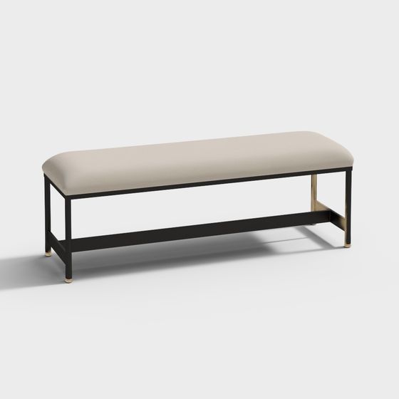 Modern Elegant Bench 3D model