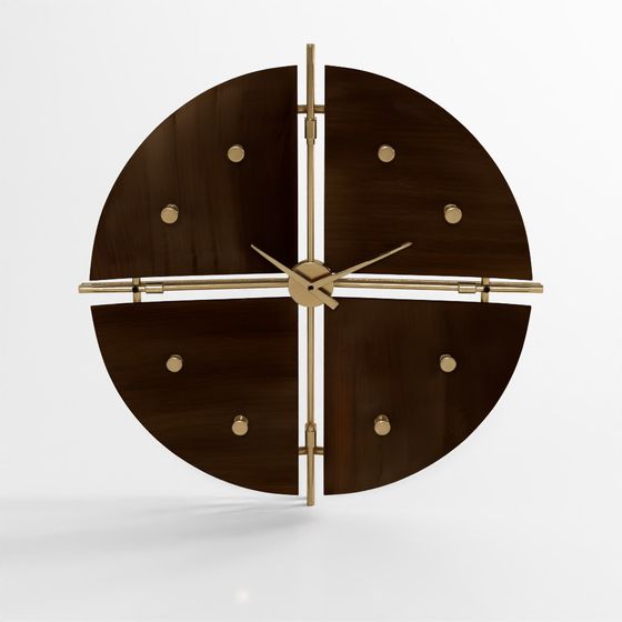 Walnuss-Eleganz-Uhr