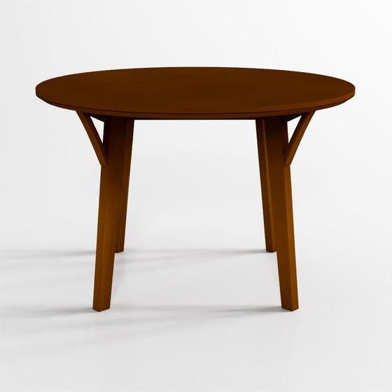Mid-Century Modern Round Wooden Table 3D model