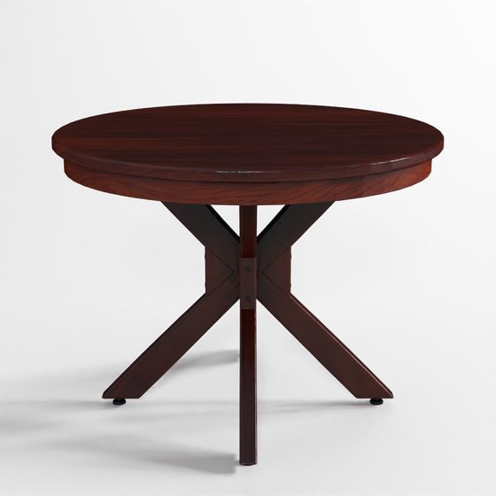 Mid-Century Modern Round Wooden Table 3D model
