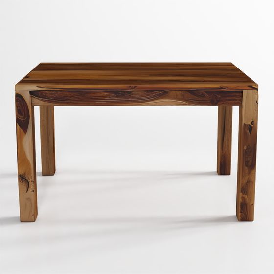 Weathered Pine Table Rustic 3D model